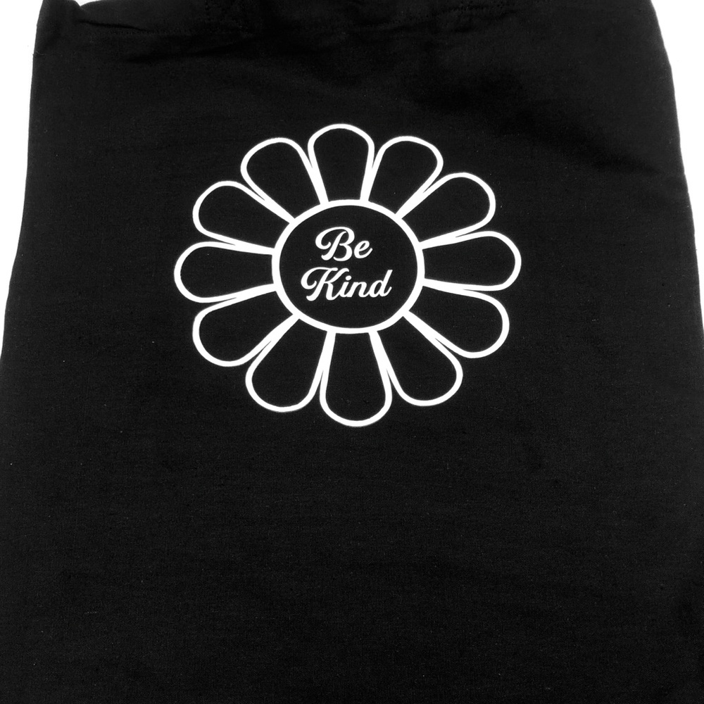 Be Kind Canvas Tote and Bonus Tiger Eye Earrings.